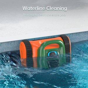 Crab Cordless Robotic Pool Vacuum(orange+green) Seauto