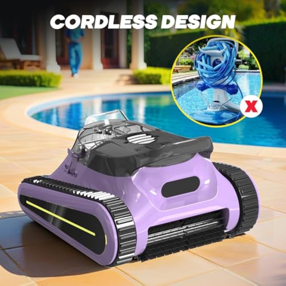 New Crab Cordless Robotic Pool Vacuum(PURPLE) – Seauto